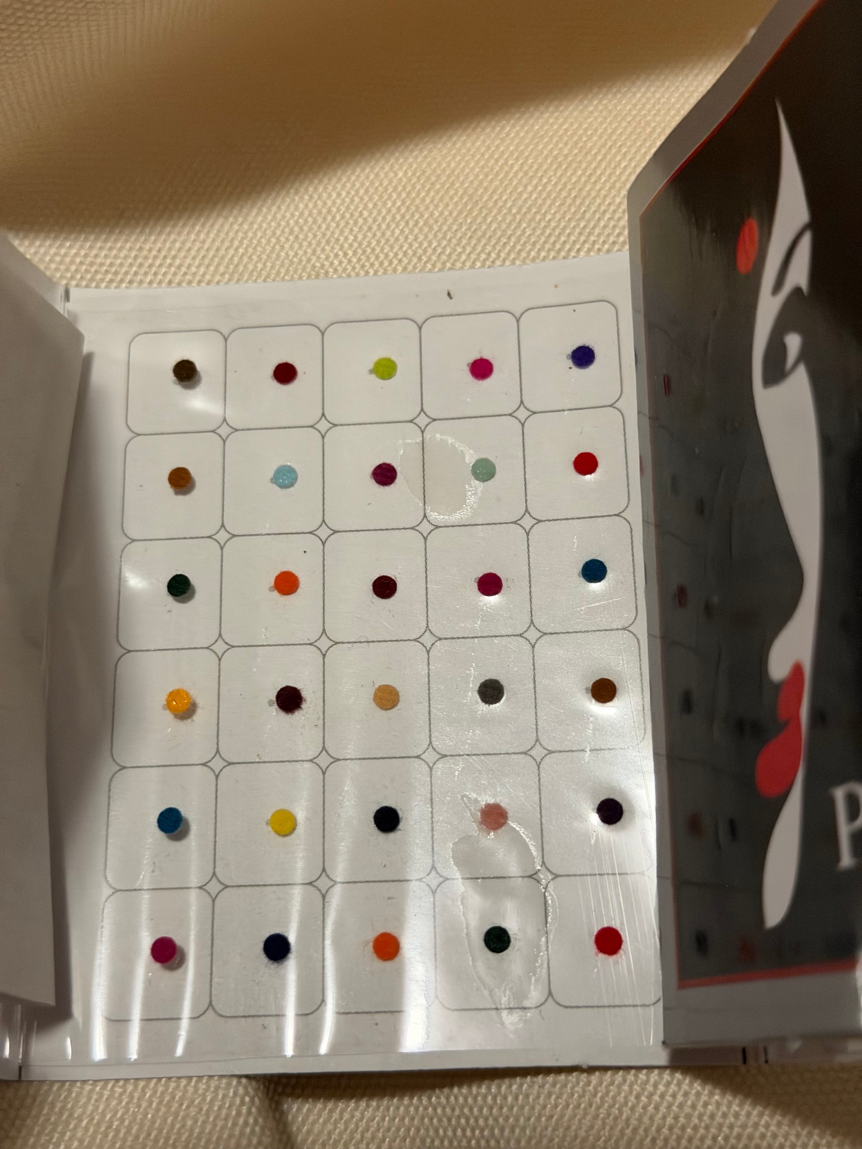 Petals- Mixed Colour Round Bindi Sheet - Size 11