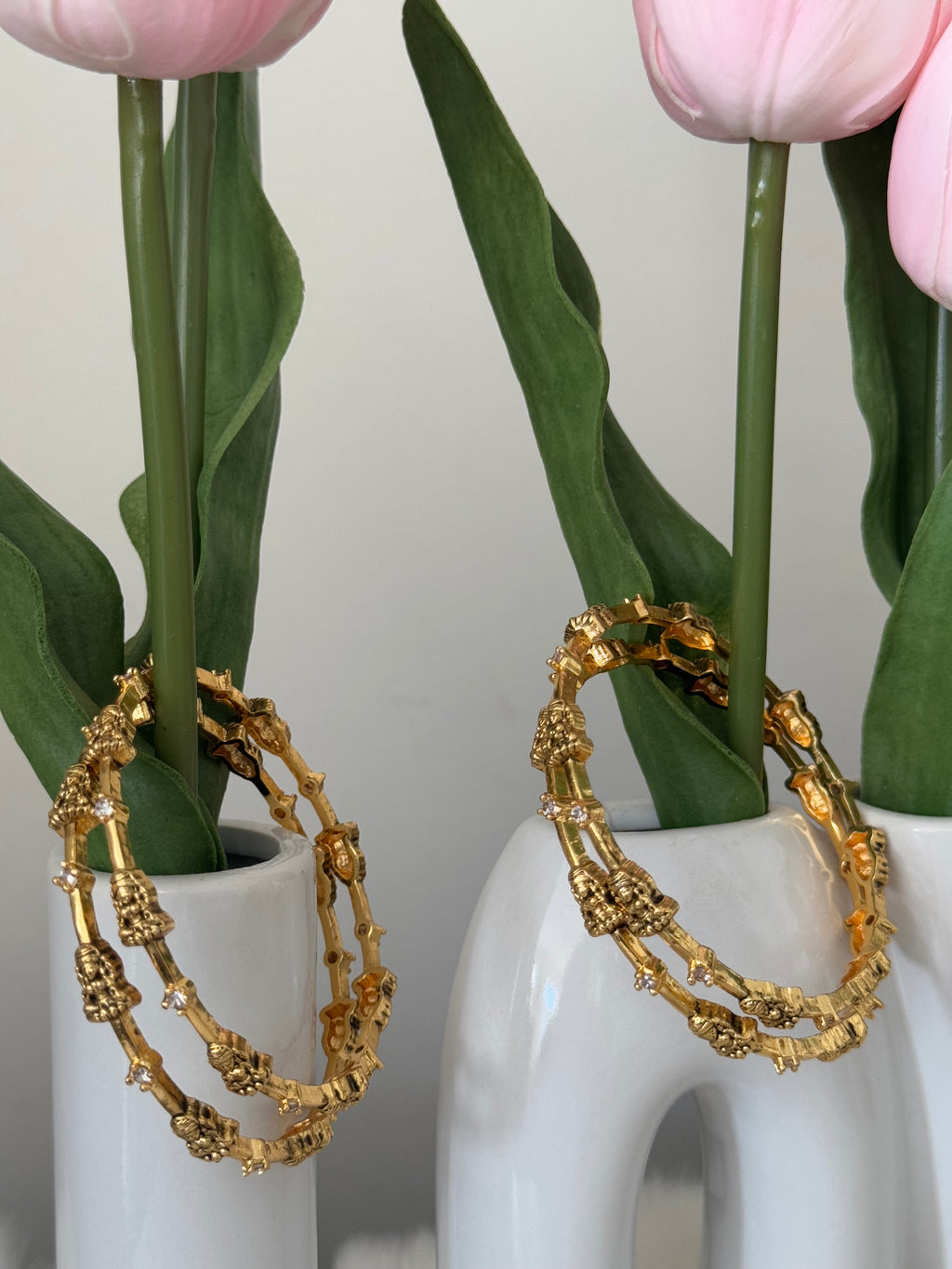 Nakshi Antique Lakshmi Bangle - Set of 4