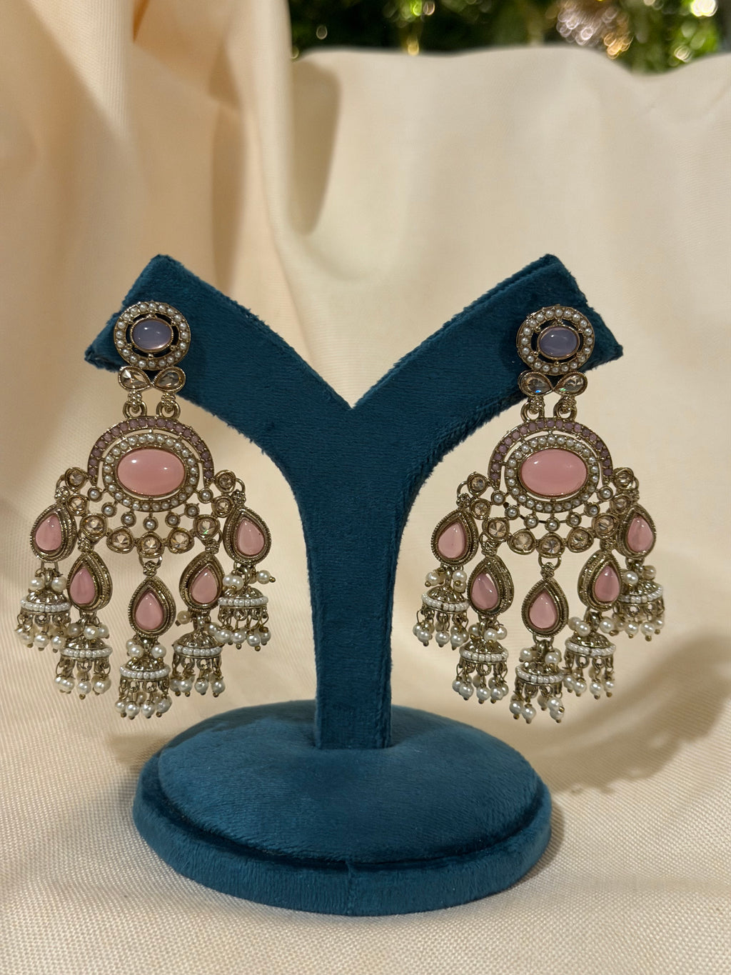 Pink pearl Long Earring