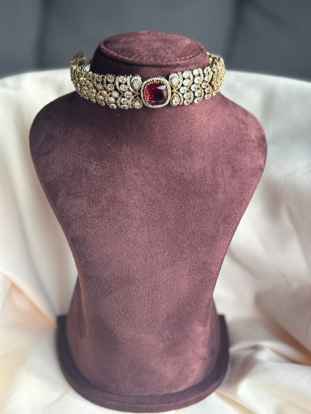 Victorian Jadau Kundan Chocker Set