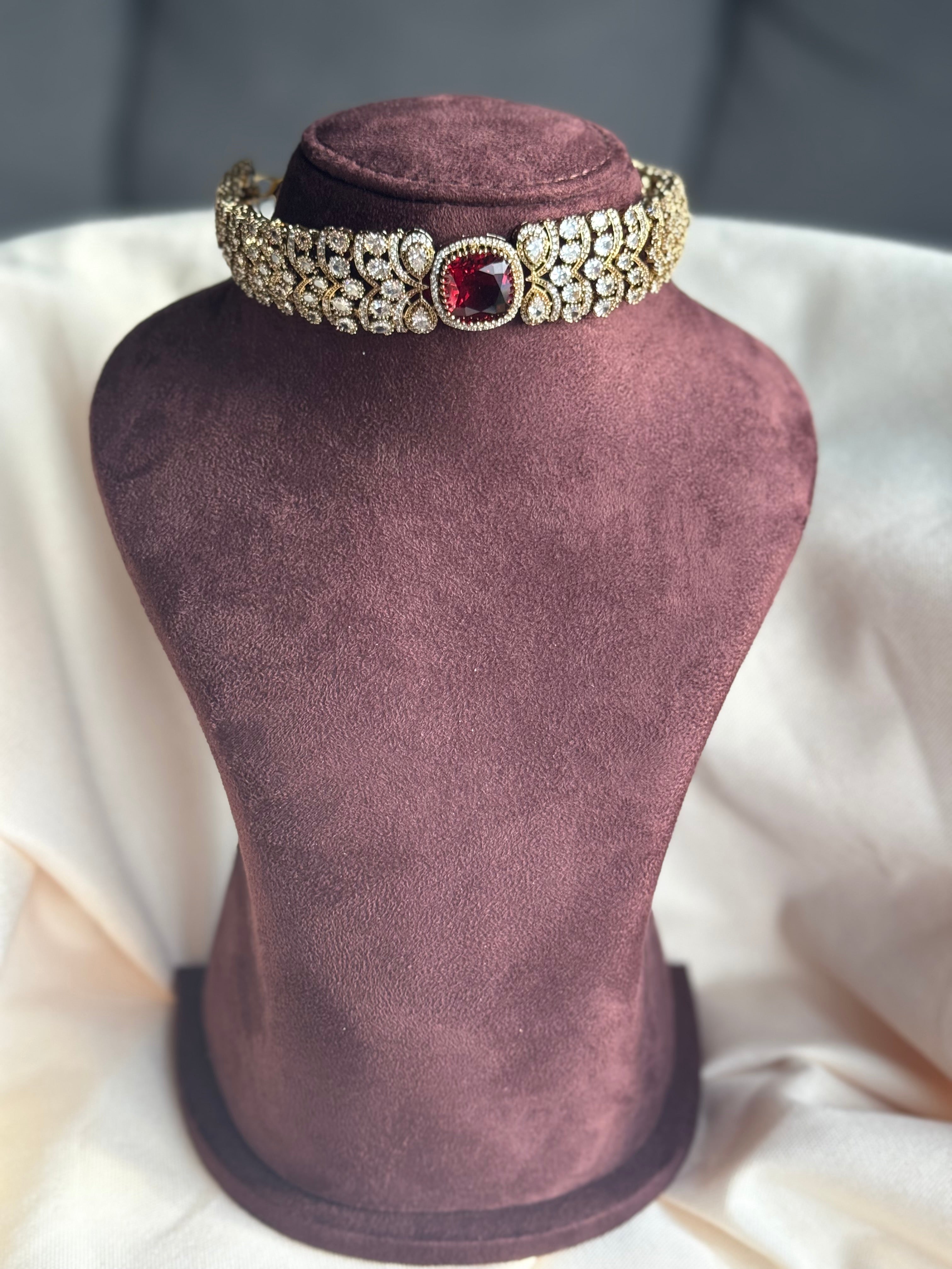 Victorian Jadau Kundan Chocker Set