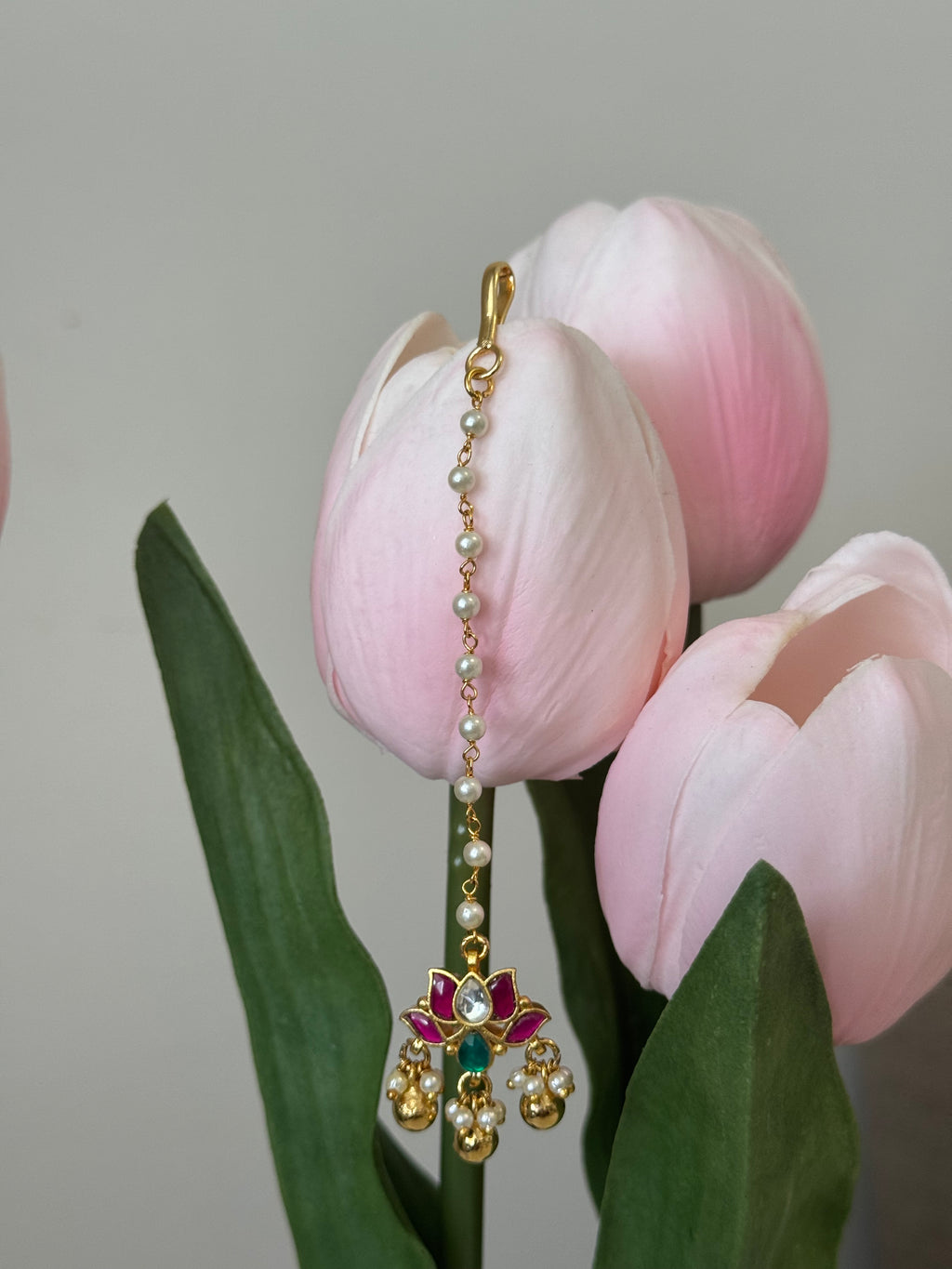 Jadau Kundan LotusTikka