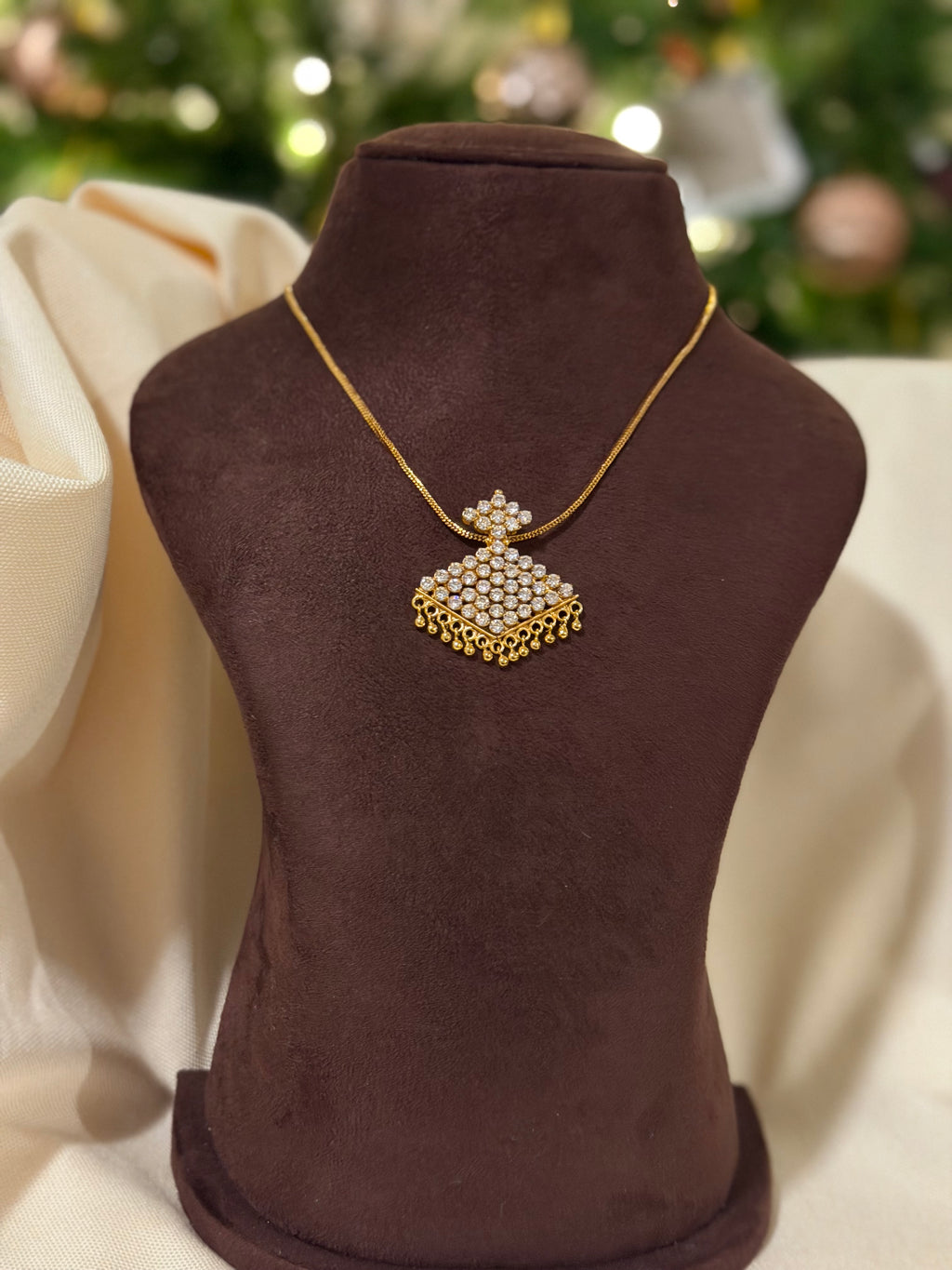 Gold Plated AD pendant Necklace