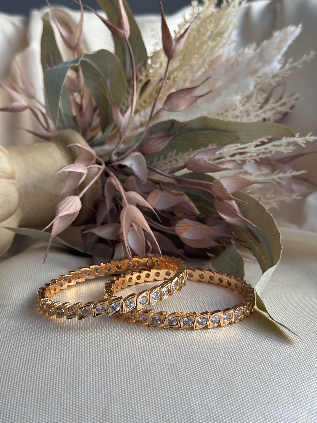 Stone Bangle Set Of 4