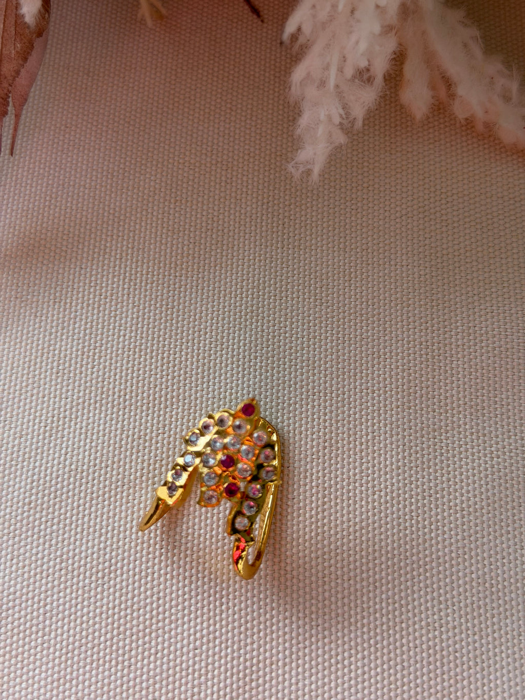 Ruby and White Vanki Finger Ring