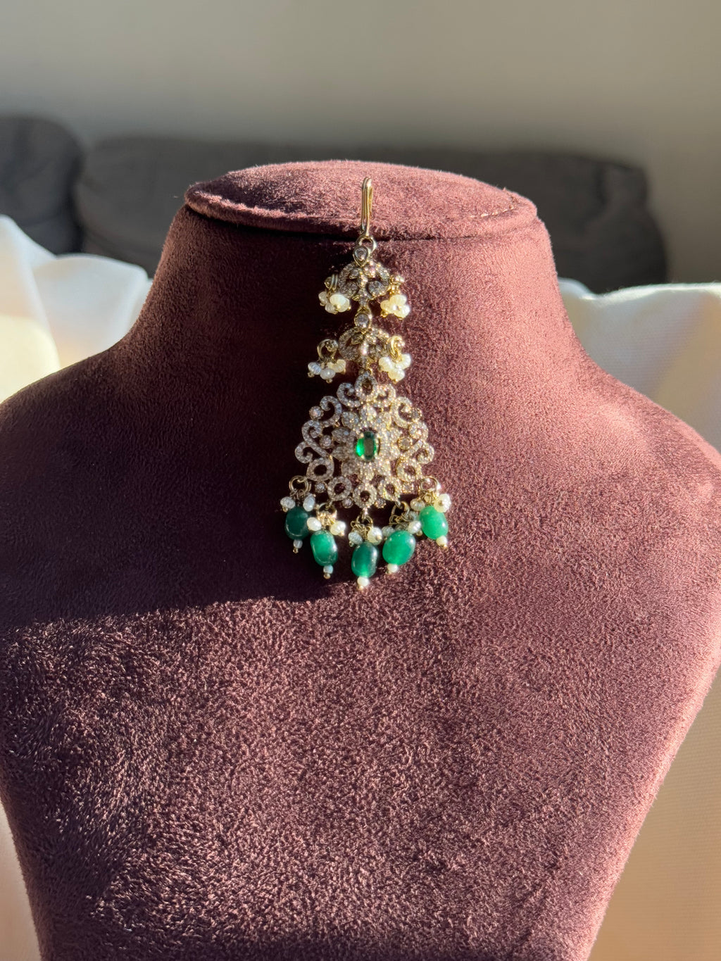 Victorian Tikka with Green Beads