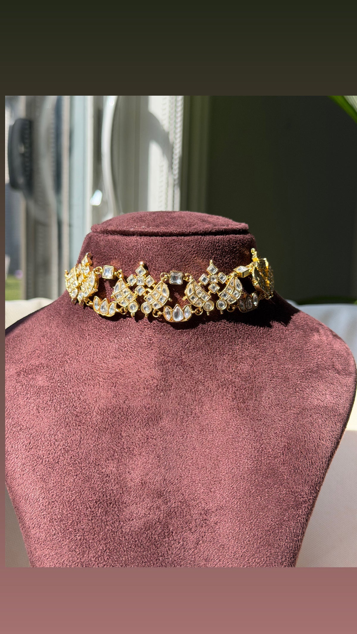 Unique White Kundan Necklace