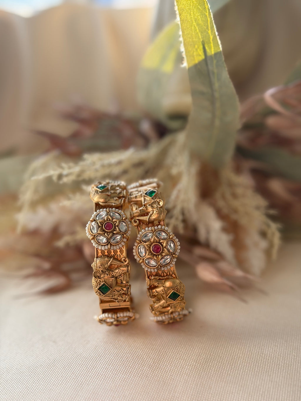 Heritage Elephant Bangles (Openable)