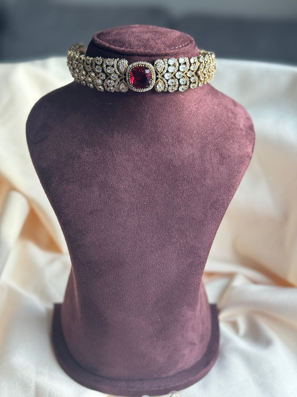 Victorian Jadau Kundan Chocker Set