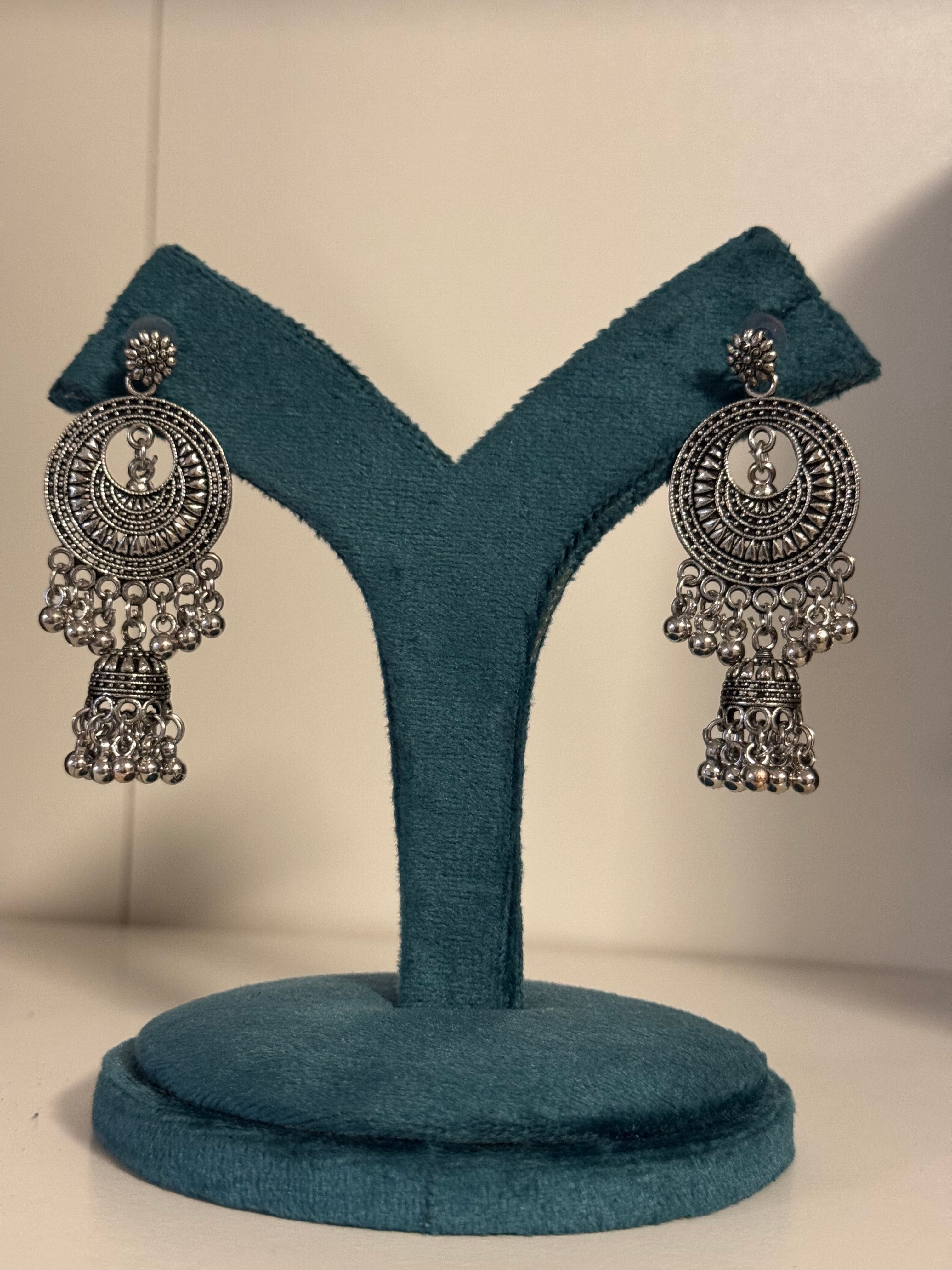 Oxidized Earring- SSJ11