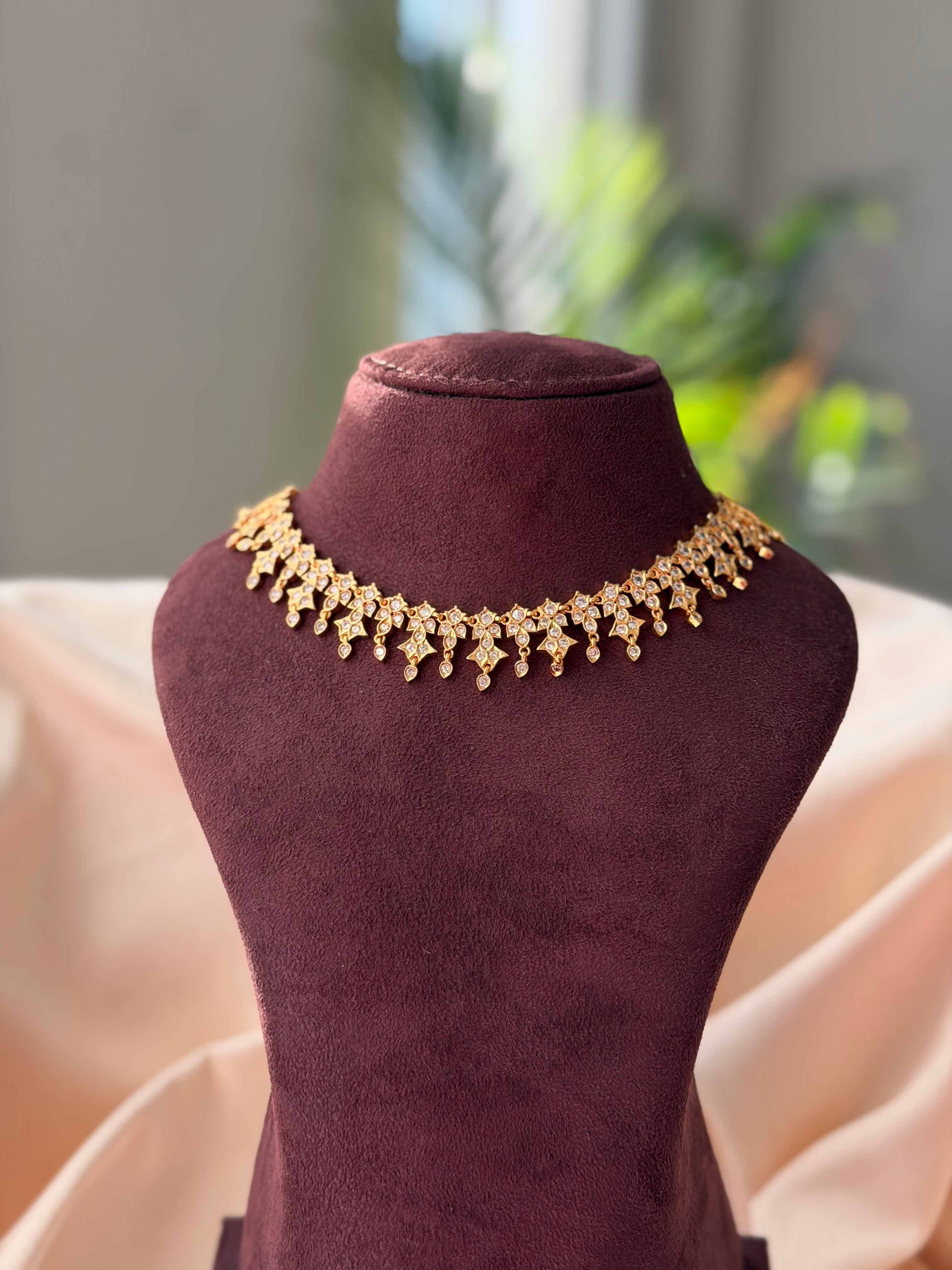 Jeeva - White Stone Necklace