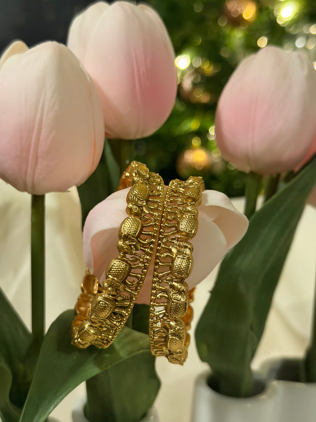 Elephant Design Bangle