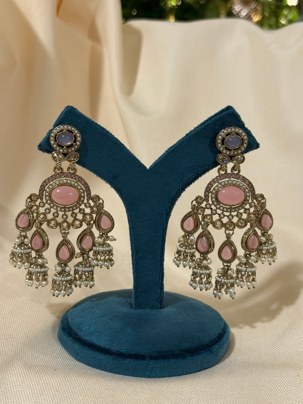 Pink pearl Long Earring