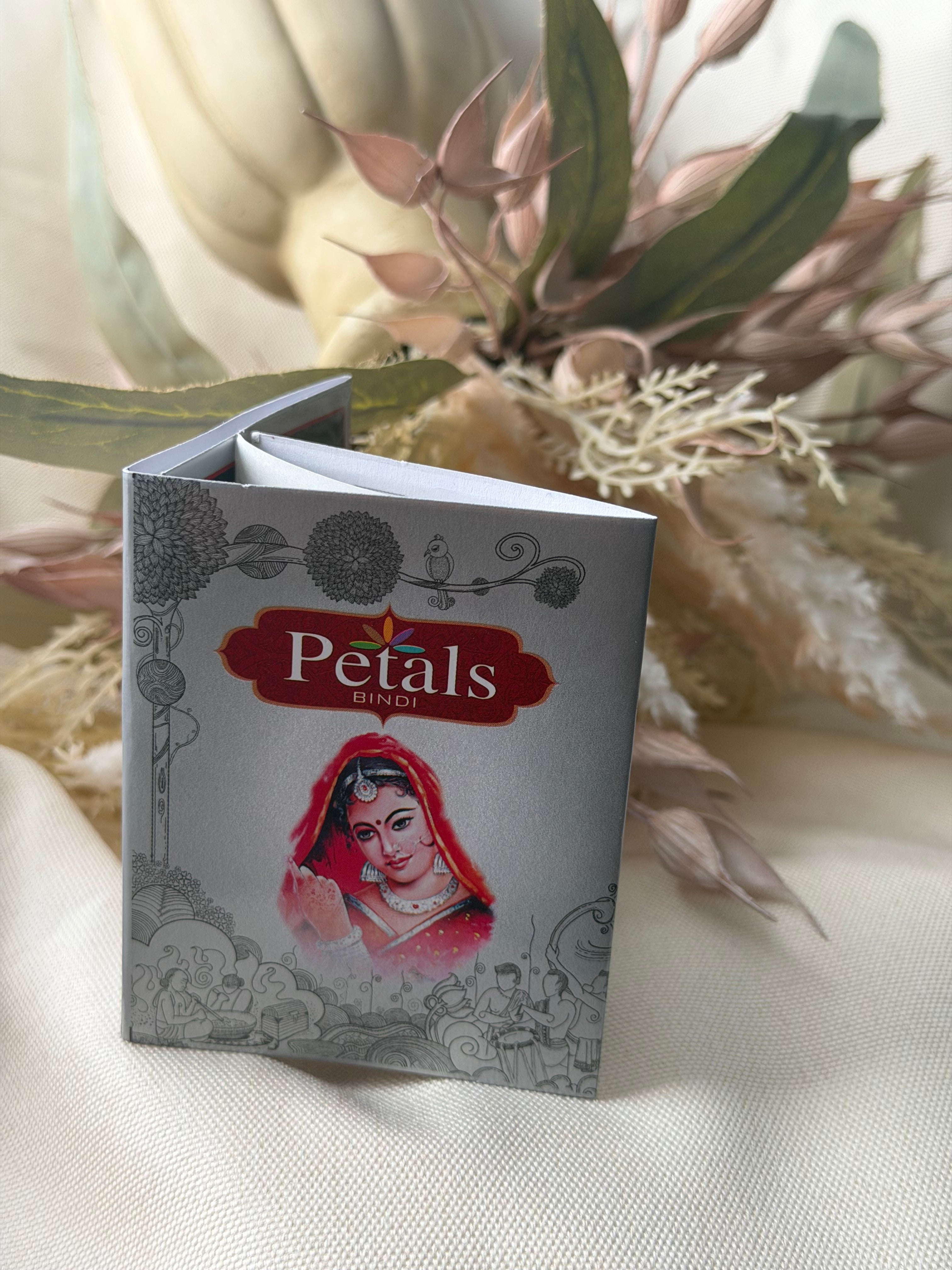 Petals Mixed Colour Round Bindi Sheets - Size 8