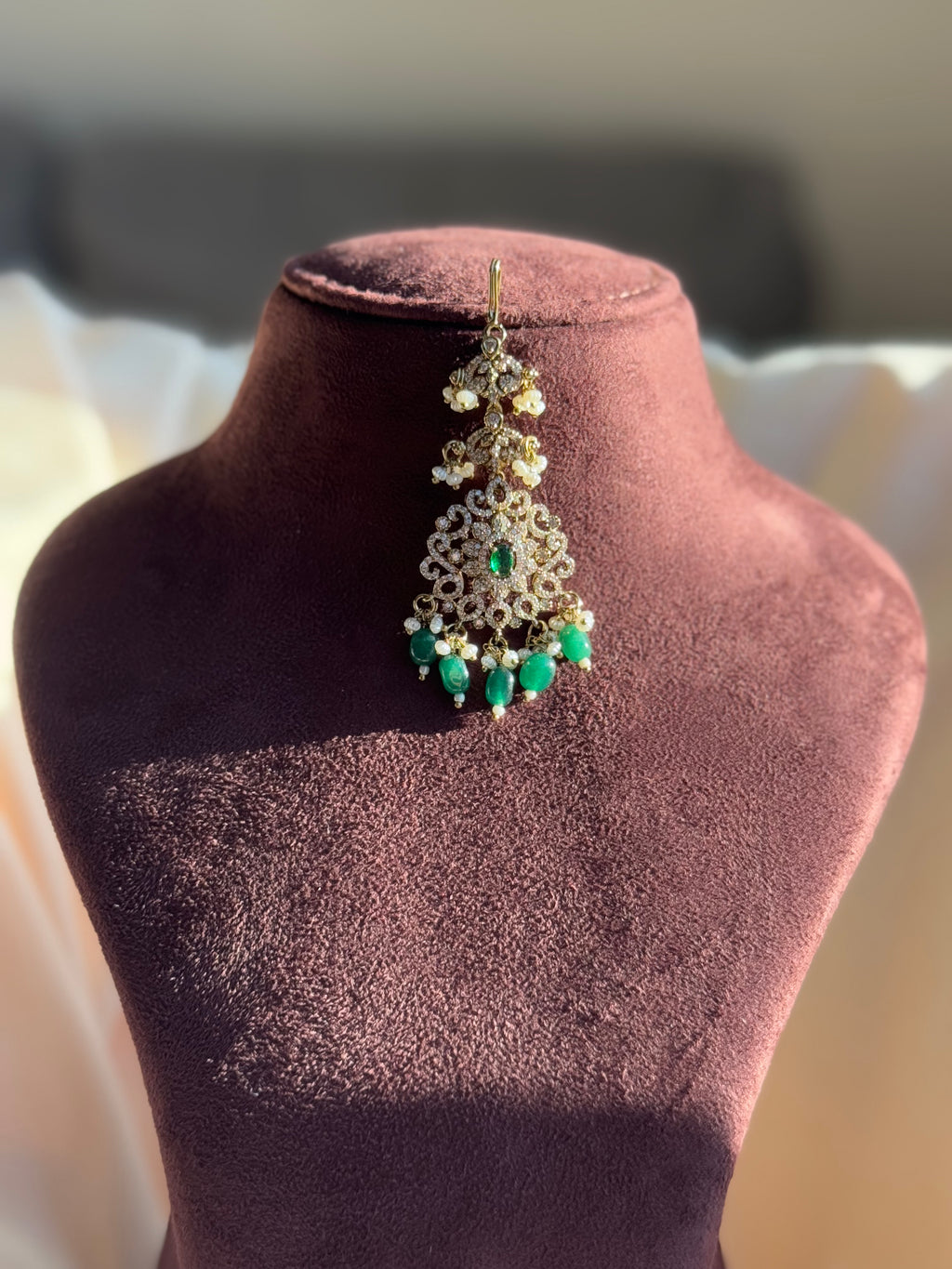 Victorian Tikka with Green Beads