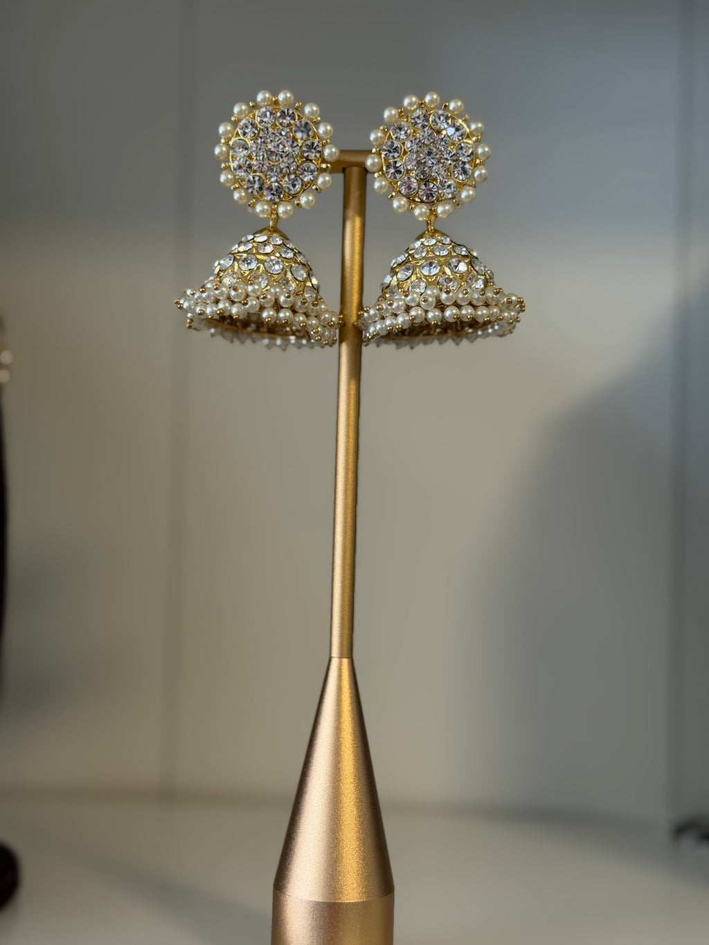 White Stone Jhumki