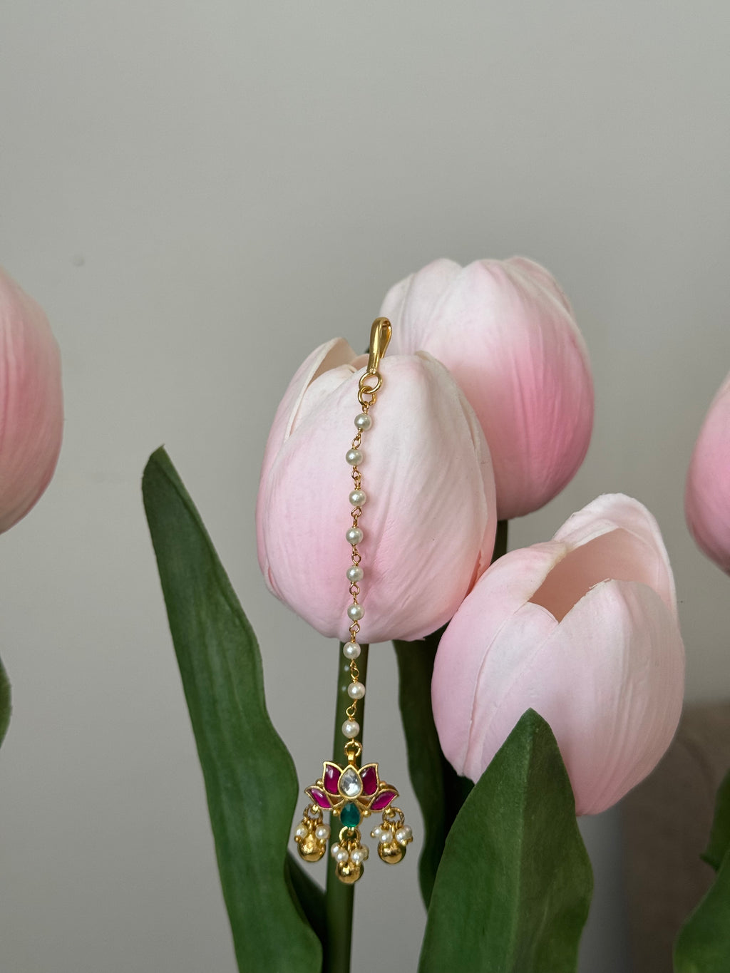 Jadau Kundan LotusTikka