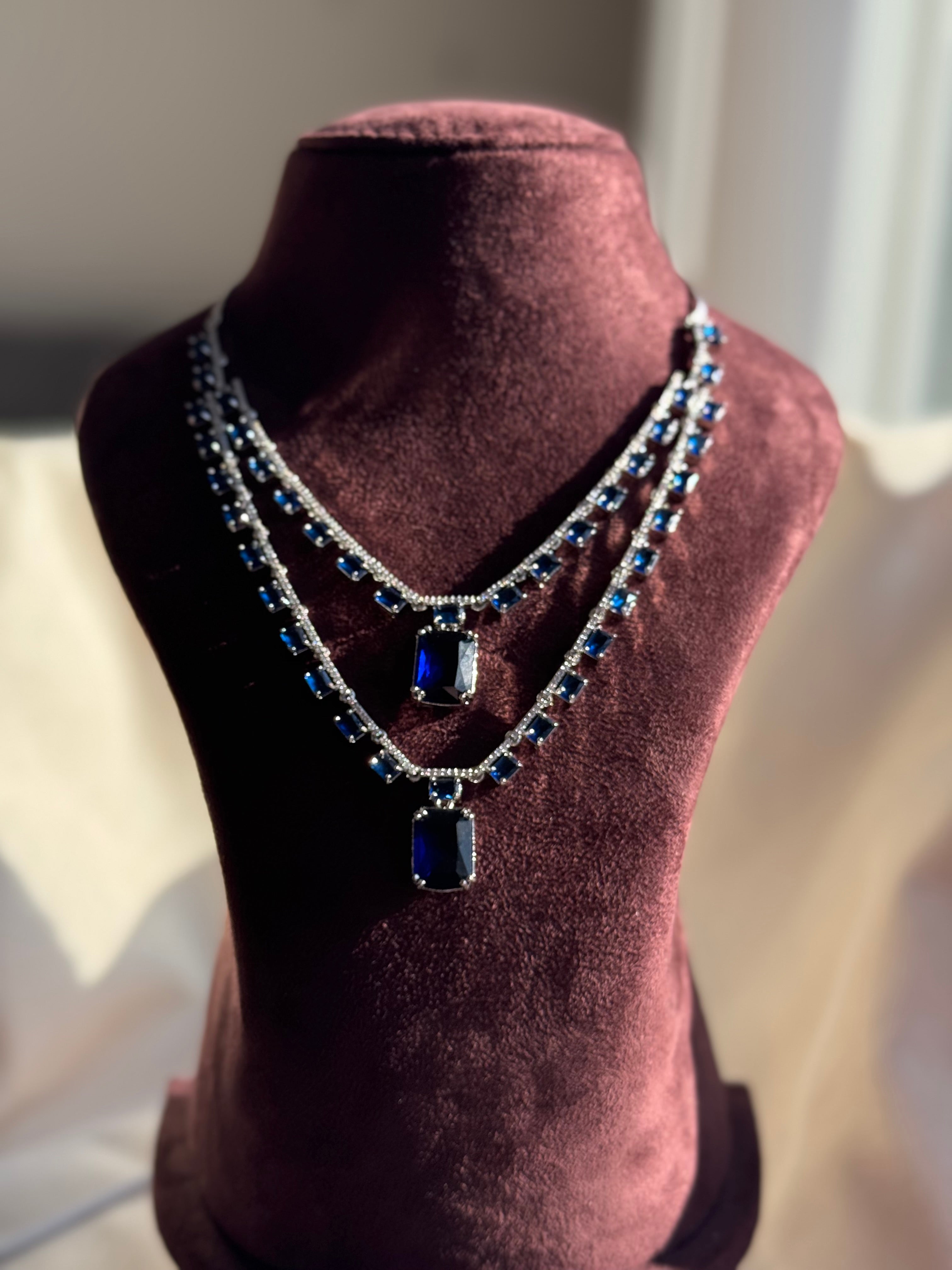 Ad Necklace - Navy Blue