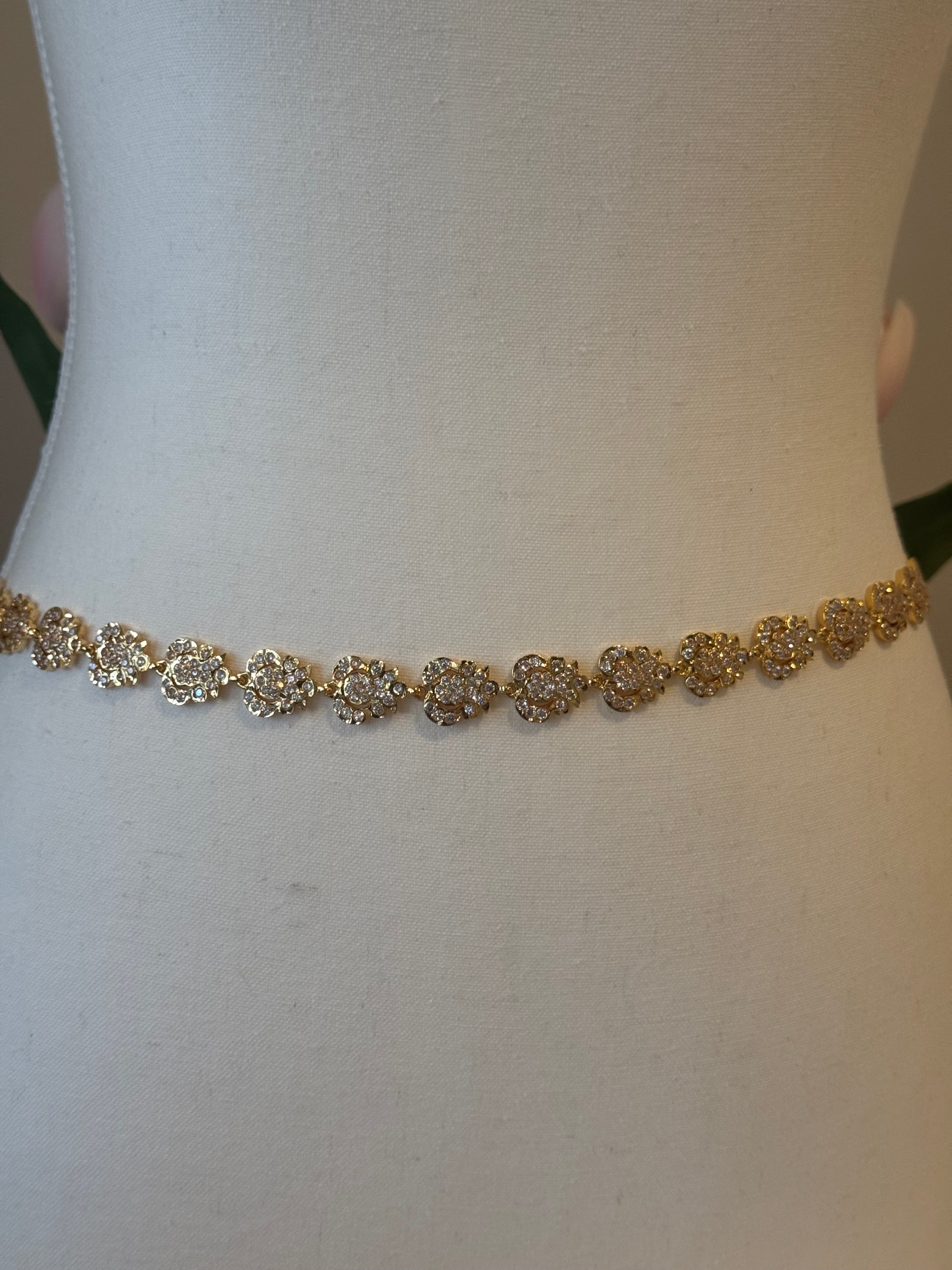 Impoun White Stone Waist Chain