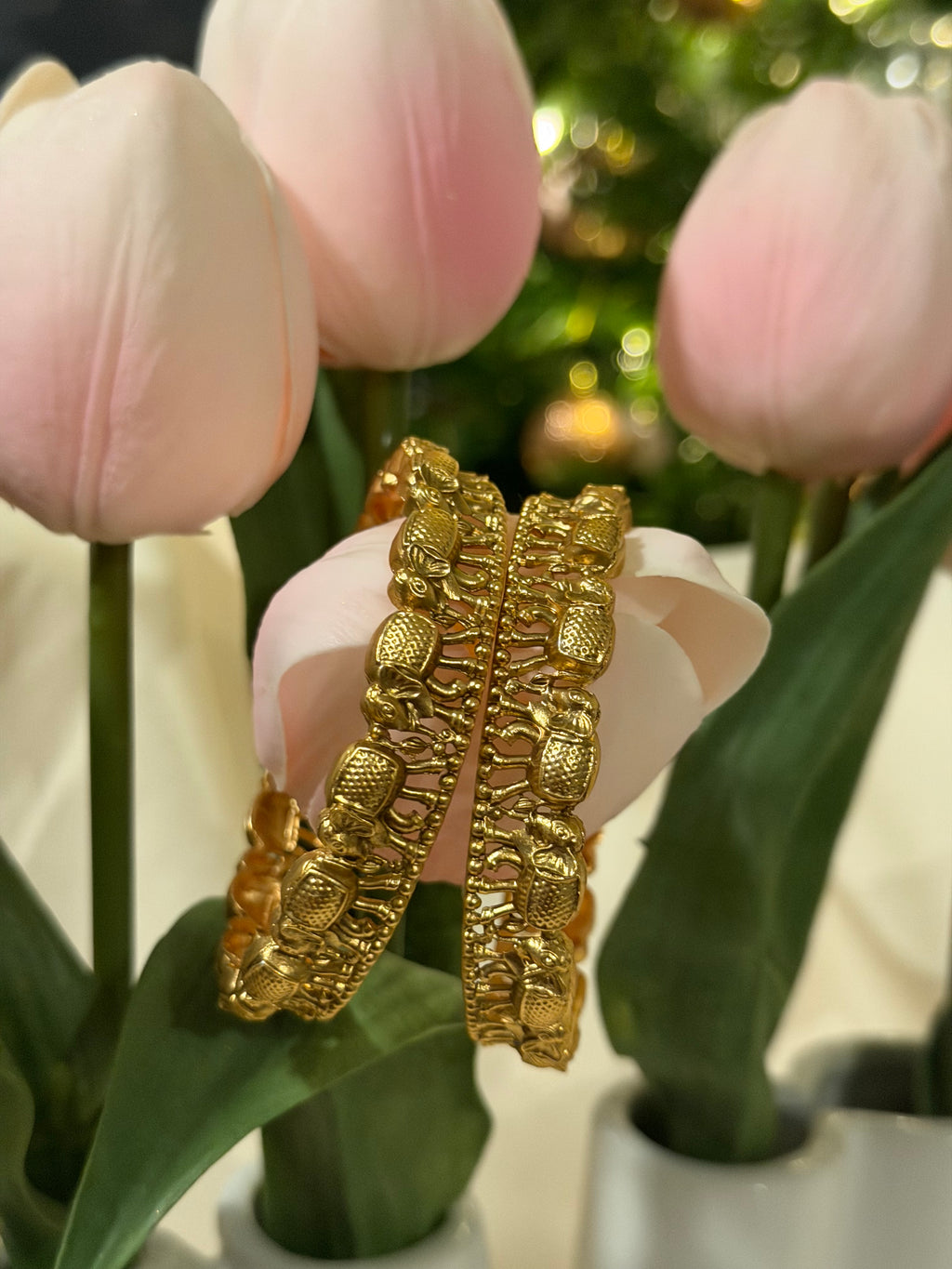 Elephant Design Bangle