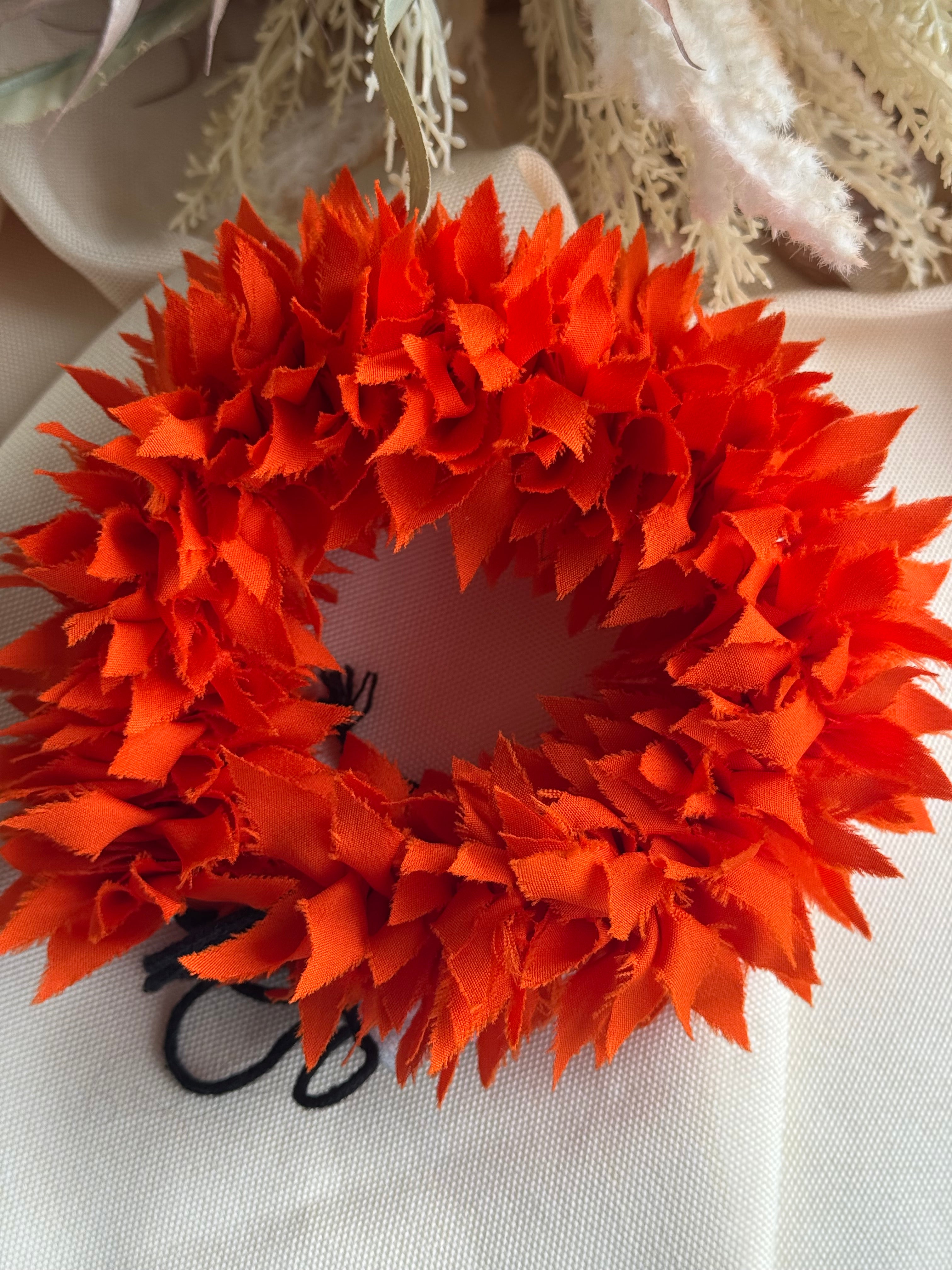 Artificial Jasmine Gajra For Hair Malai-Dark Orange