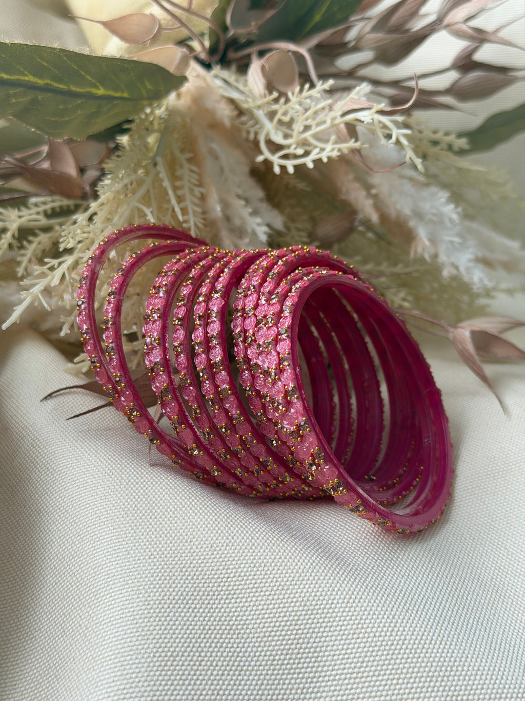 Rose Glass Bangle