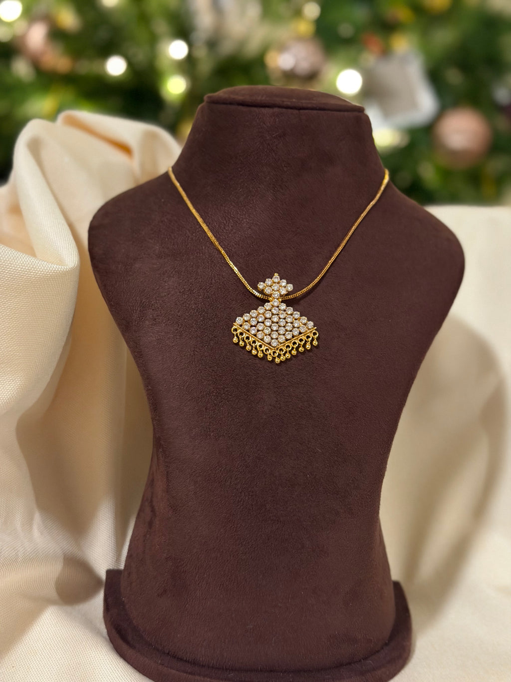 Gold Plated AD pendant Necklace
