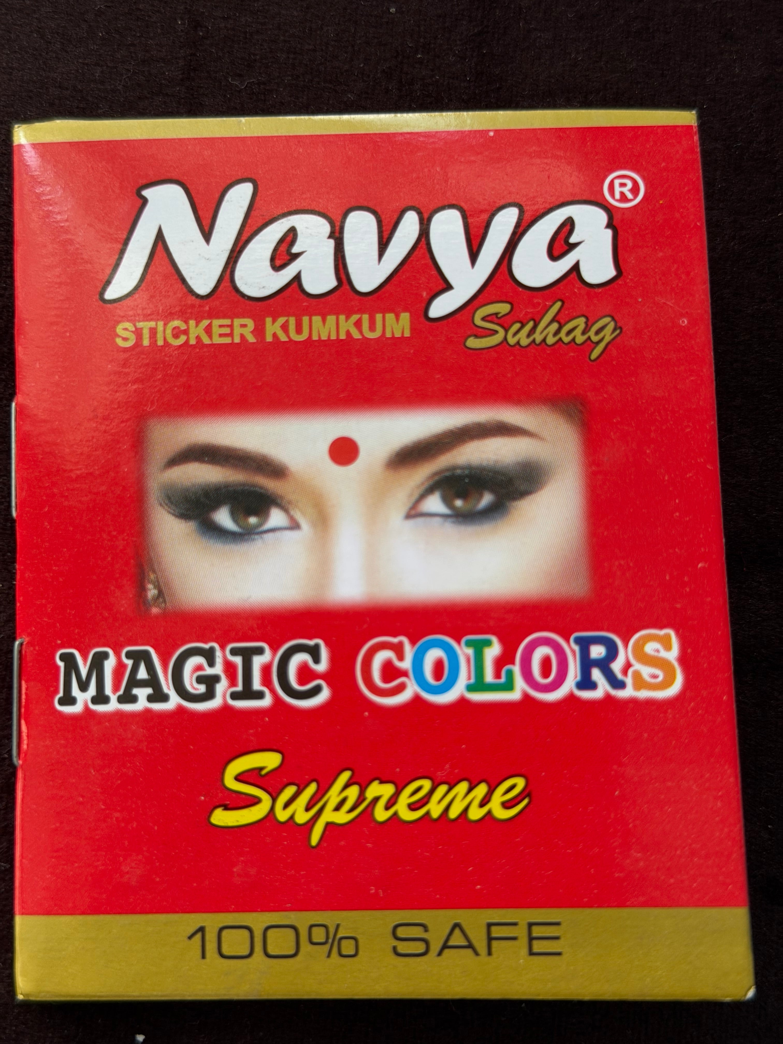 Navya Maroon Small Pack Bindis – Size 8