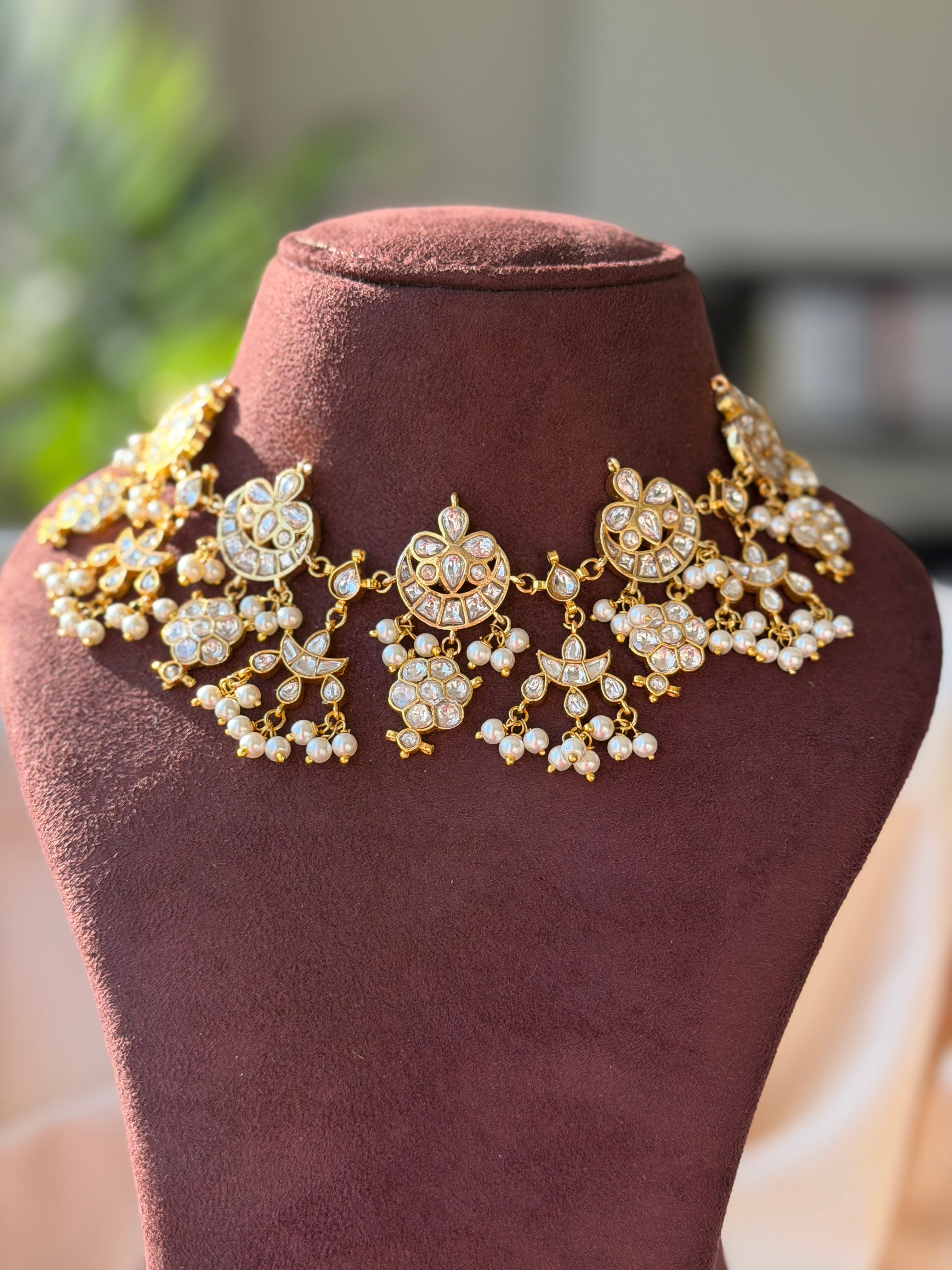 White Kundan Bridal/Non Bridal Set