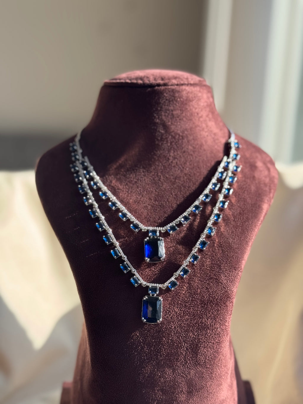 Ad Necklace - Navy Blue